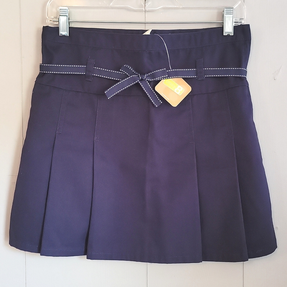 🌴 NWT Crazy 8 Dark Blue School Uniform Ruffle Skirt